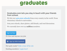 Tablet Screenshot of graduates.com